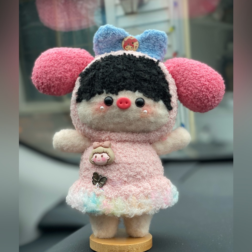 handmade crochet melody Pig Girl